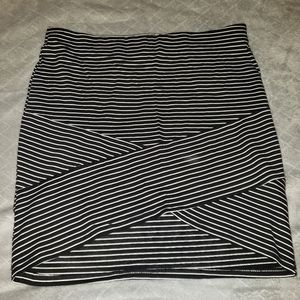 Striped mini skirt